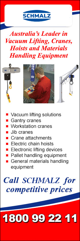 Schmalz Pty Ltd  Crane Manufacturers & Distribution - Promotion