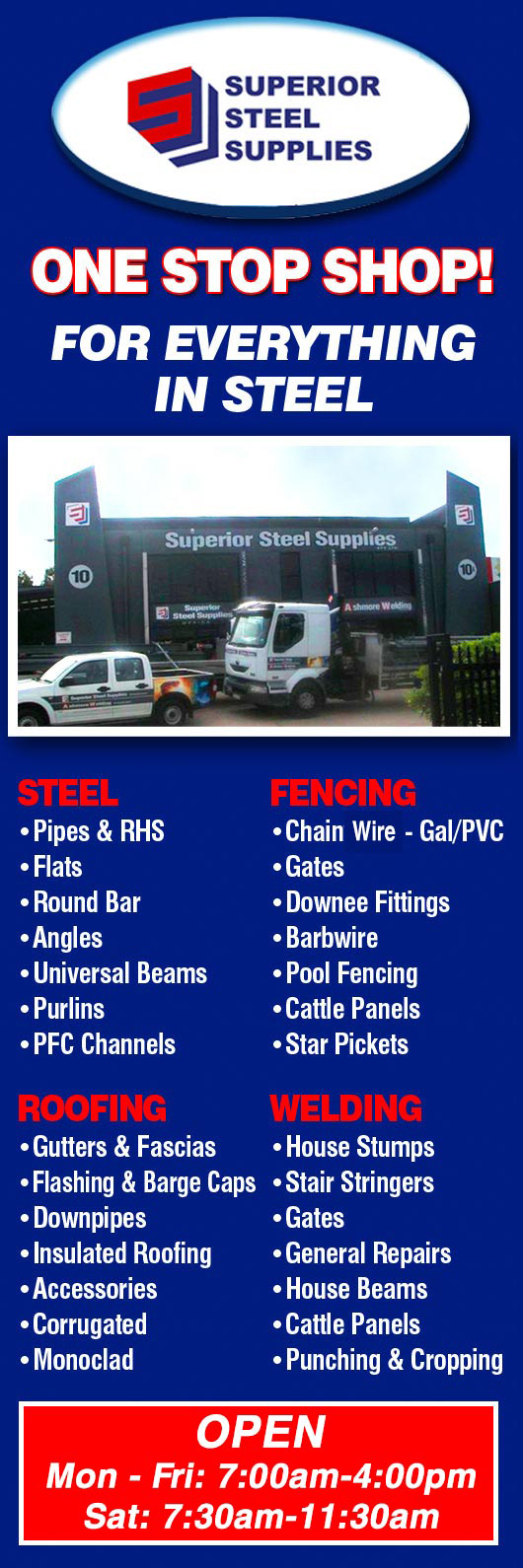 Superior Steel Supplies Pty Ltd - Promotion