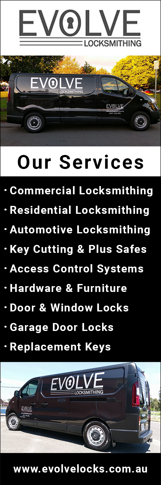 Evolve Locksmithing - Promotion