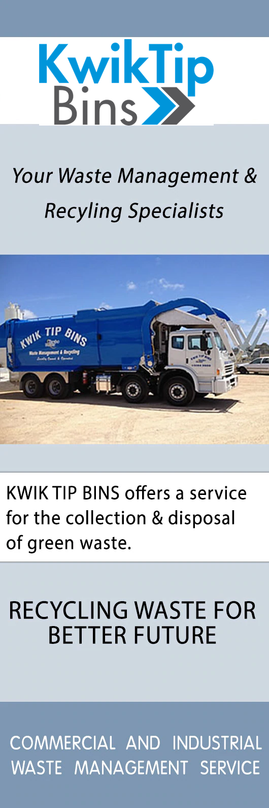 Kwik Tip Bins Waste Disposal & Reduction Services 1 Wellington Park Way, Sale VIC 3850