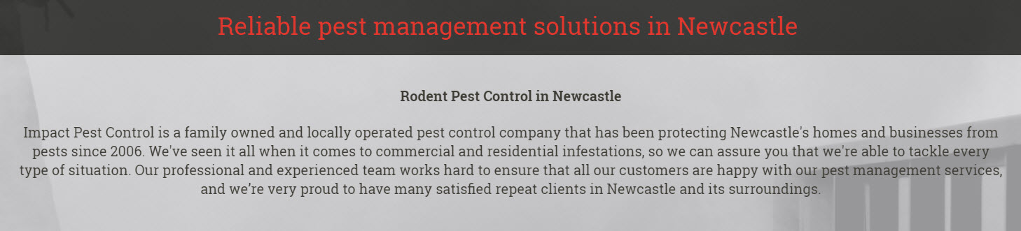Pest Control in Newcastle