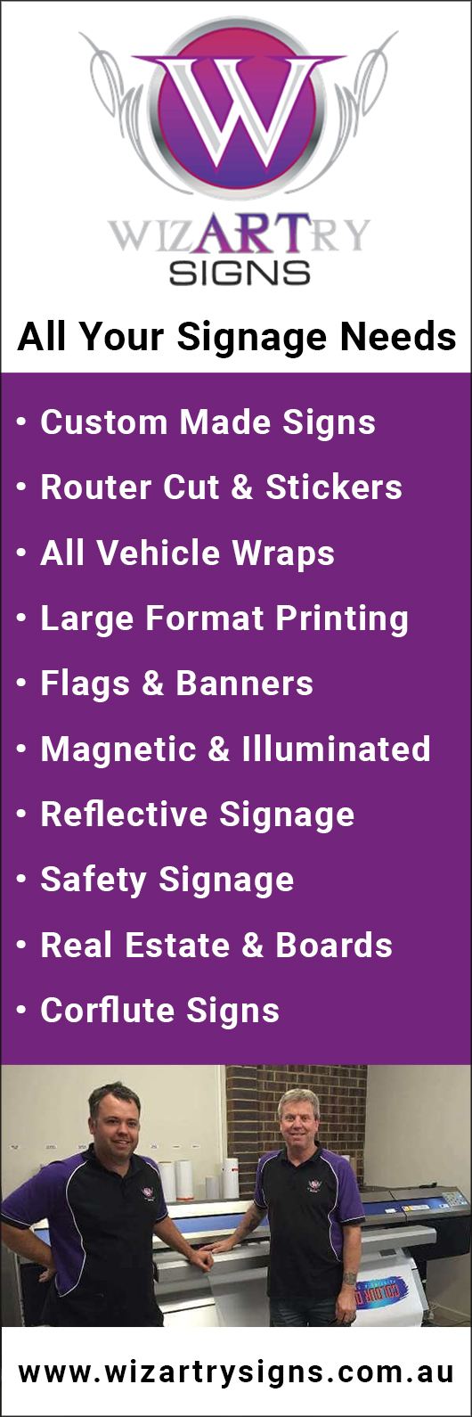 WizArtry Signs - Promotion