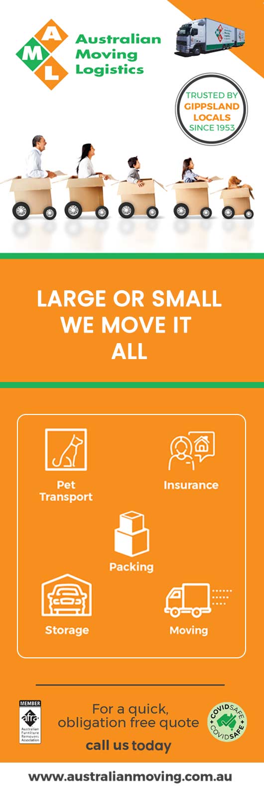 Australian Moving Logistics & Storage - Promotion