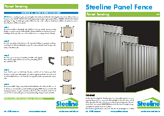 Steeline Panel Fence