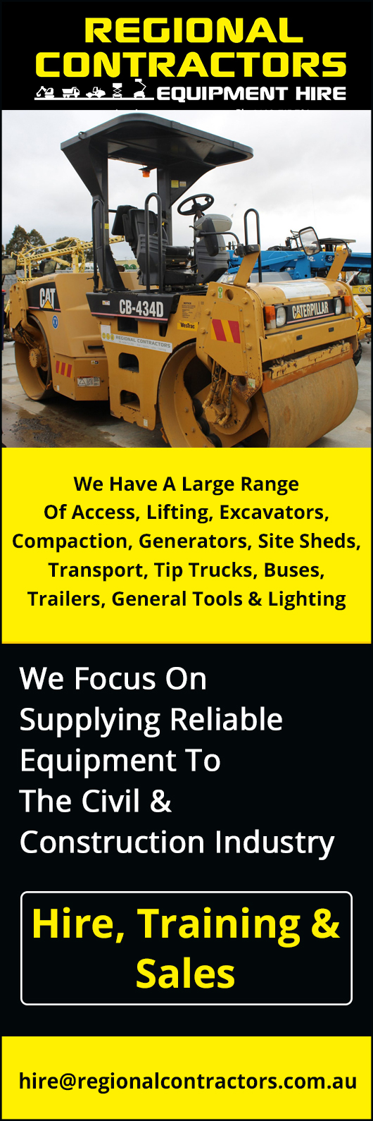 Regional Contractors Equipment Hire - Promotion