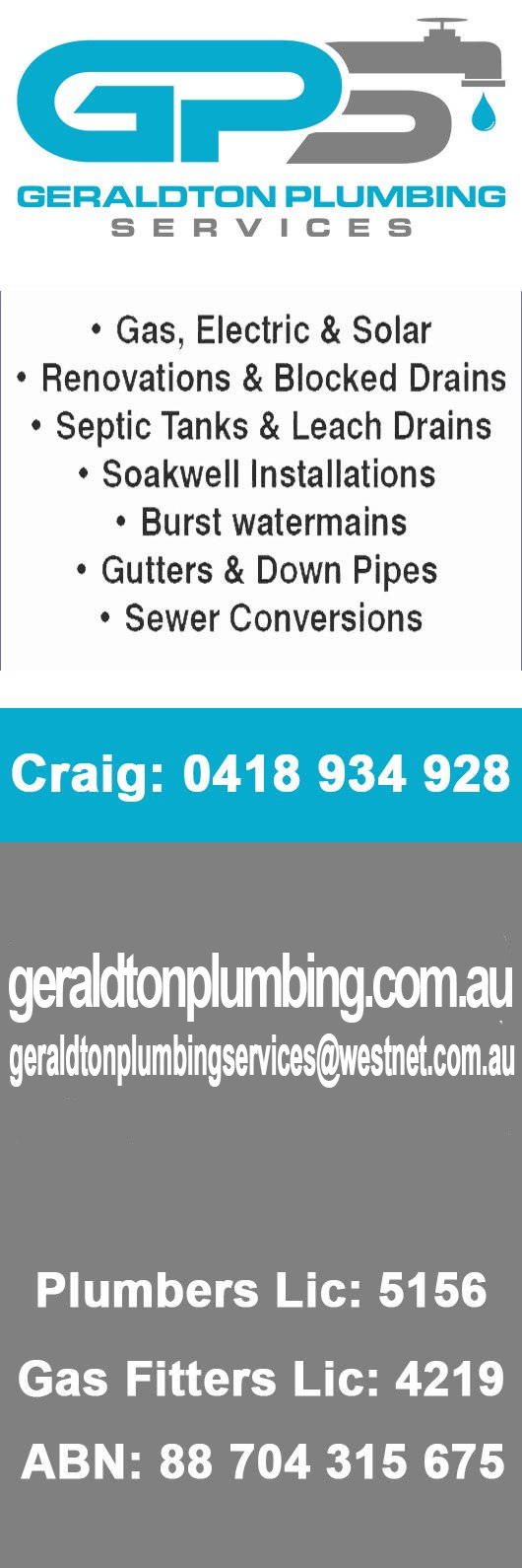 Geraldton Plumbing Services - Promotion