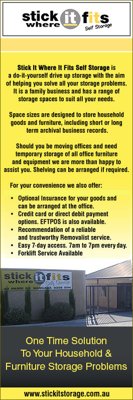 Stick It Where It Fits Self Storage - Promotion