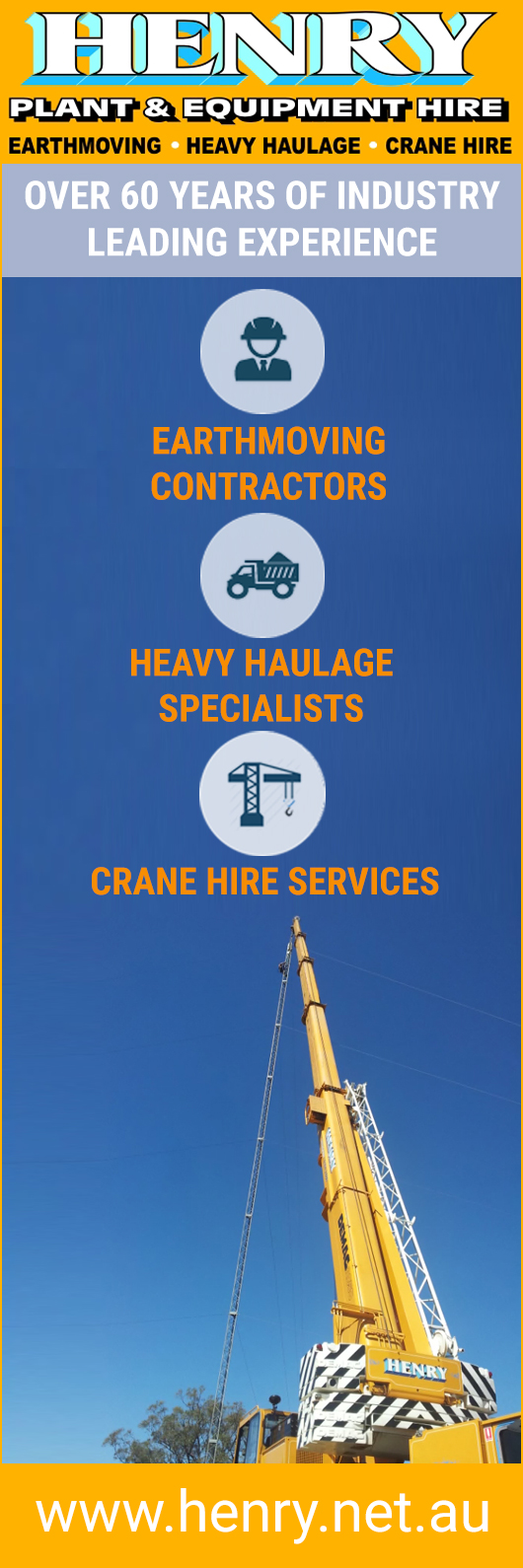 Henry Plant & Equipment Hire - Promotion