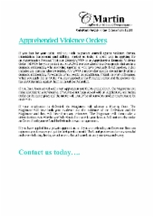 Apprehended Violence Orders