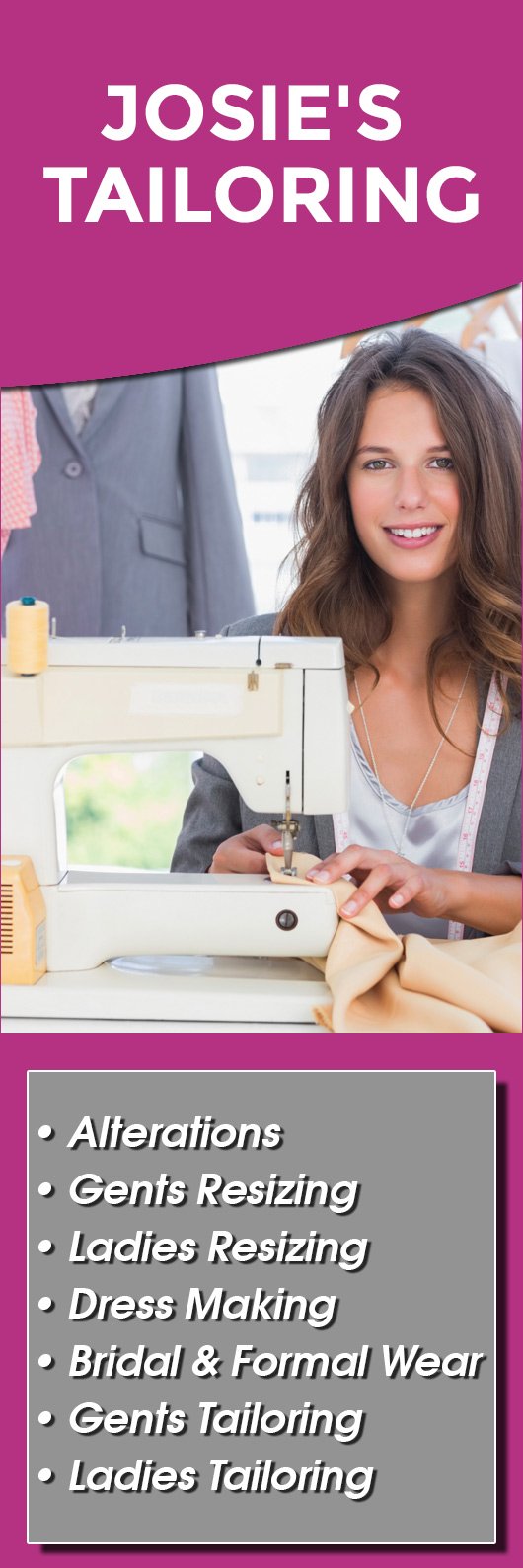 Josie's Tailoring - Promotion