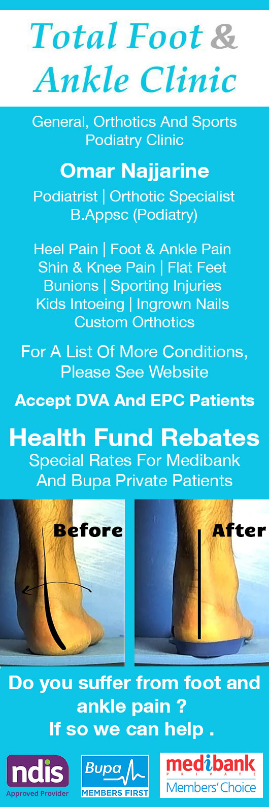 Total Foot and Ankle Clinic Parramatta Podiatrist Podiatrist Shop