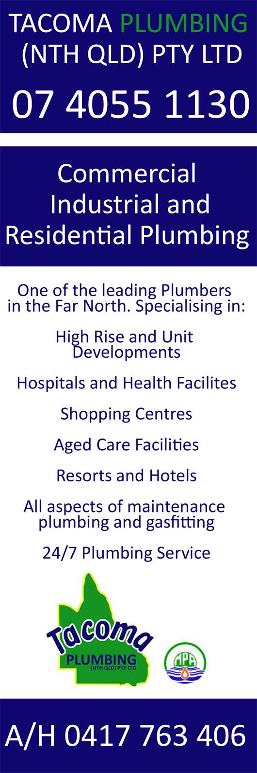 Tacoma Plumbing Cairns Gasfitters