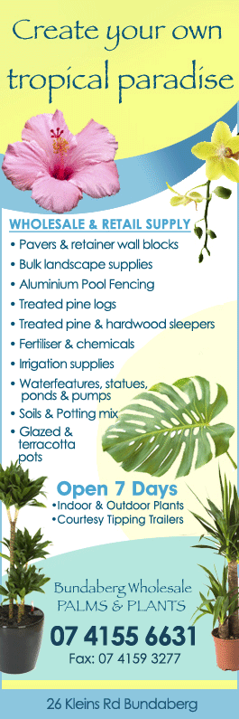 Bundaberg Wholesale Palms & Plants - Promotion