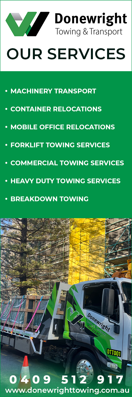 Donewright Towing & Transport Pty Ltd - Promotion