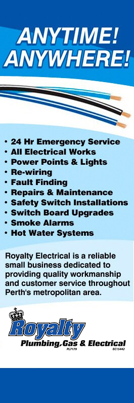 Royalty Plumbing, Gas & Electrical - Promotion