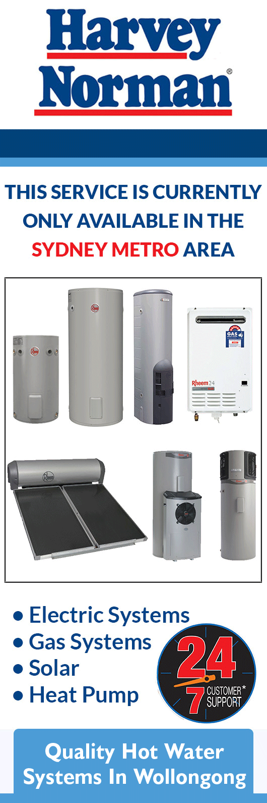 Harvey Norman Emergency Hot Water Solutions - Promotion