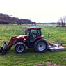 Case Maxxum 120 with 7 foot slasher.