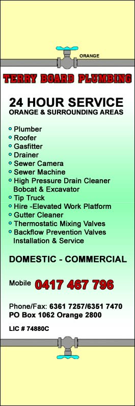 Terry Board Plumbing - Promotion