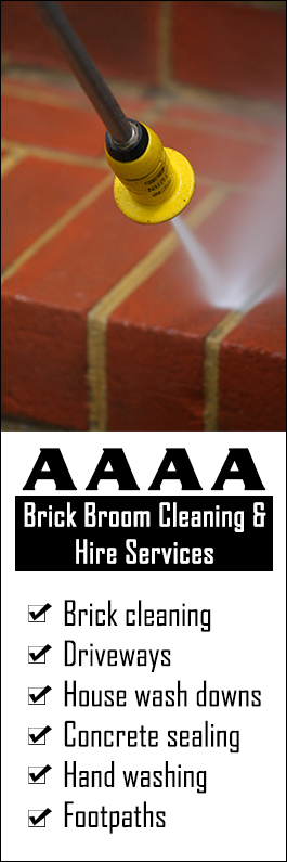 AAAA Brick Broom Cleaning and Hire Services - Promotion
