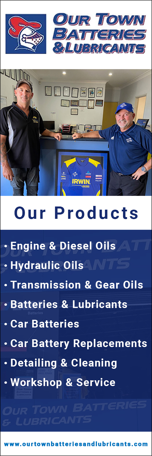 Our Town Batteries & Lubricants - Promotion