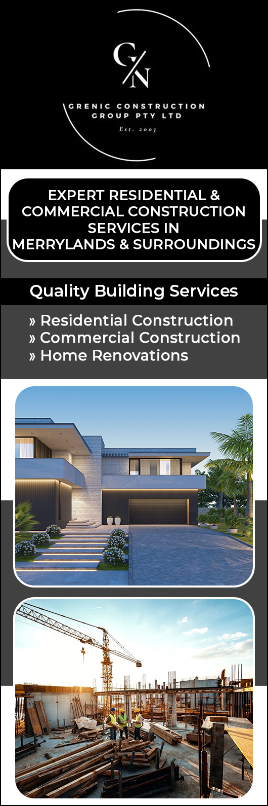 Grenic Construction Group Pty Ltd - Promotion