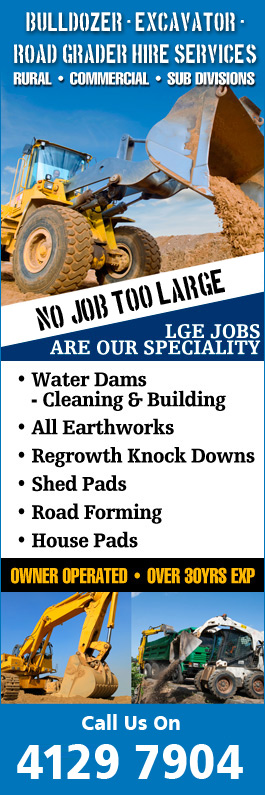 Bulldozer - Excavator - Road Grader Hire Services - Promotion