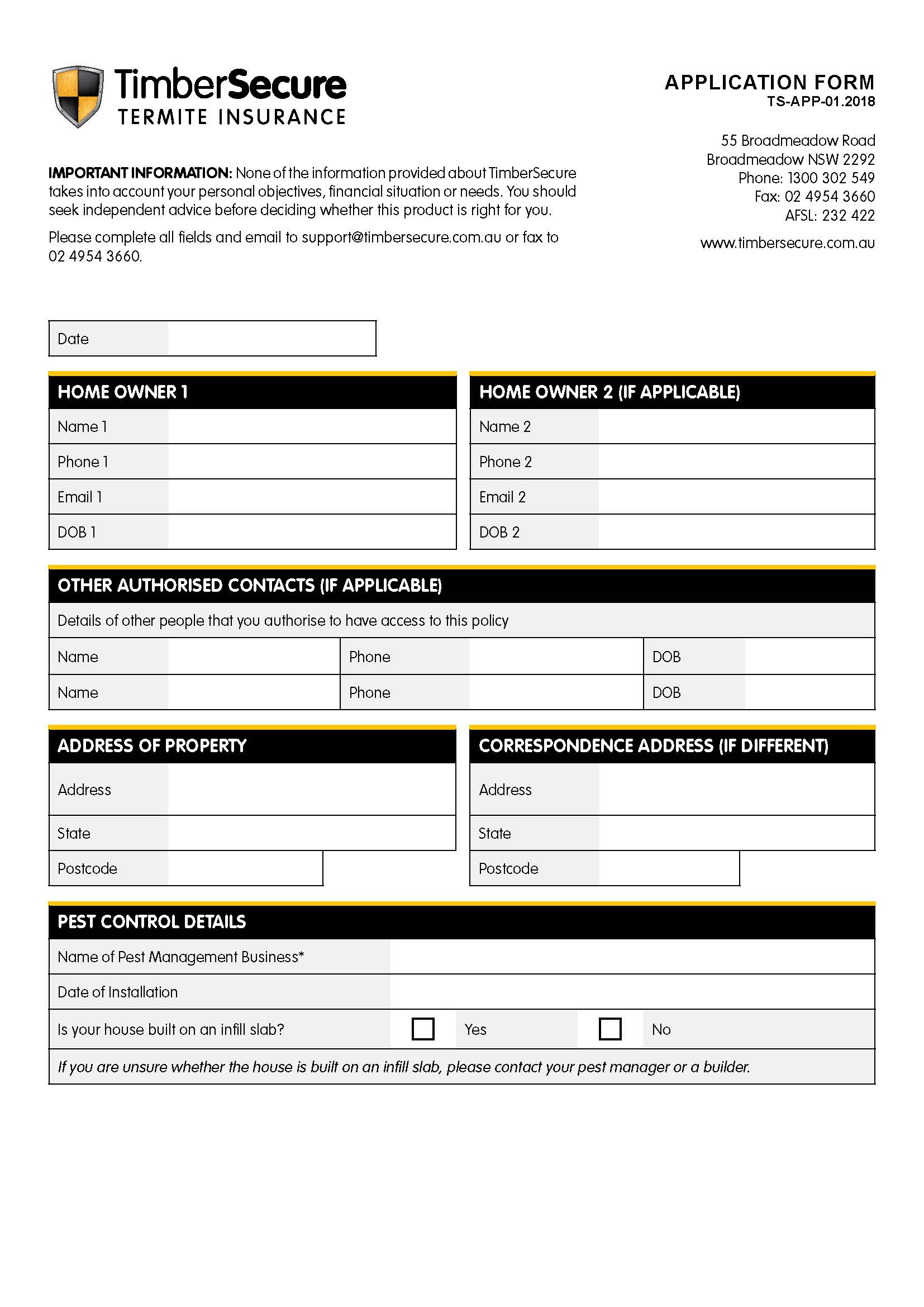 TimberSecure Termite Insurance