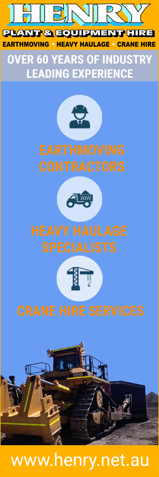 Henry Plant & Equipment Hire - Promotion