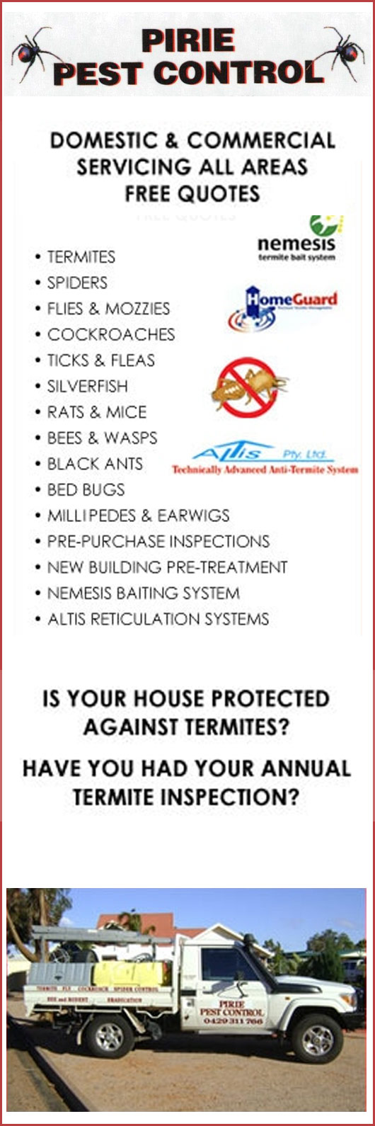 Pirie Pest Control - Promotion