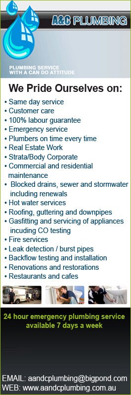 A & C Plumbing - Promotion