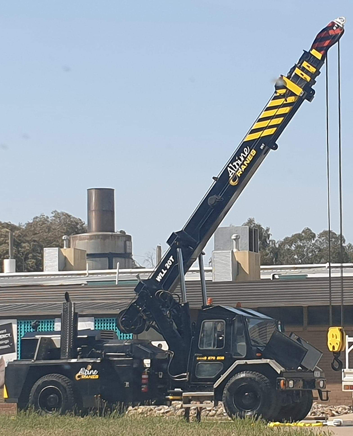 Alpine Cranes Wangaratta PTY LTD Crane Hire 13 Ashmore St Wangaratta