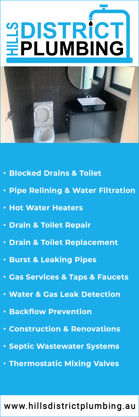 Hills District Plumbing - Promotion