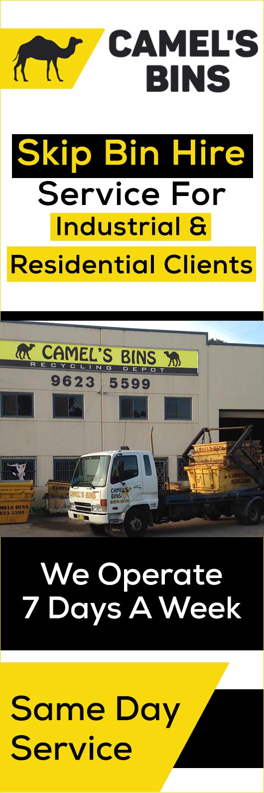Camel's Bins Rubbish Removal & Skip Bins 8 Links Rd, St Marys NSW