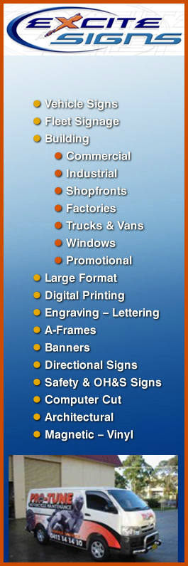 Excite Signs - Promotion