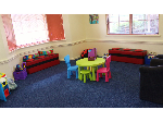 View of kids waiting area