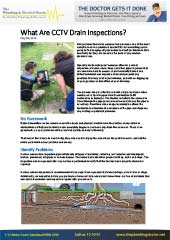 What Are CCTV Drain Inspections?