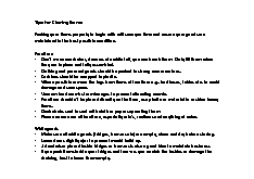 Storing Items