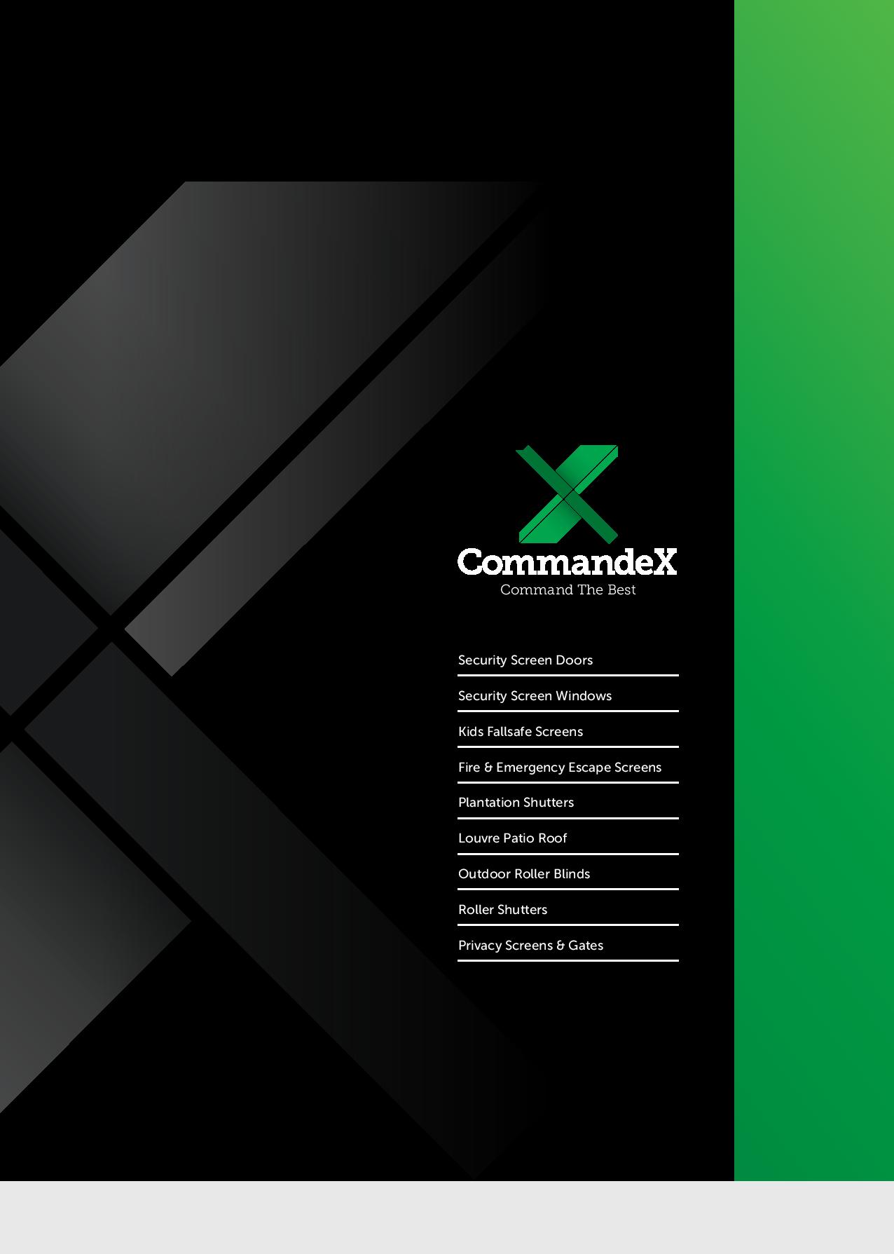 CommandeX - Product Brouchure