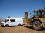 Vehikool Automotive - Our On Site Service Van Fixing the Air Conditioning on a Volvo Articulated Dump Truck