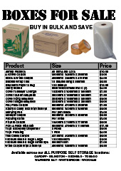 Box Price List