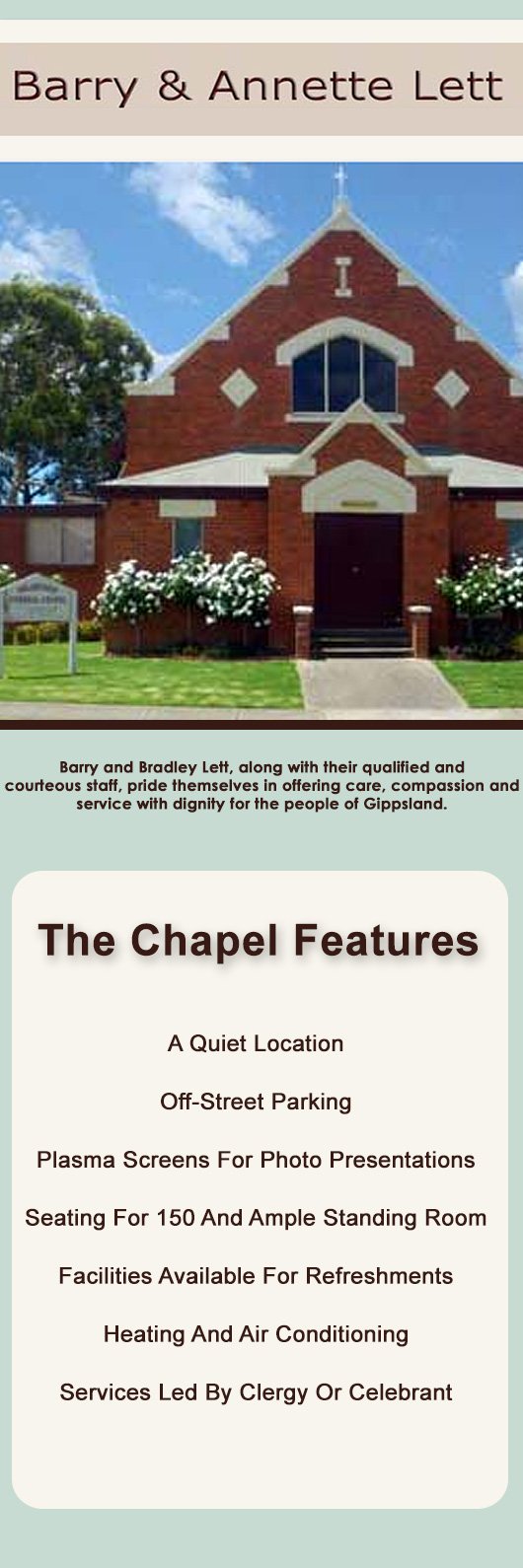 Barry & Lett Funeral Directors Sale