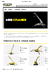 Preston Hire Mini Cranes Range