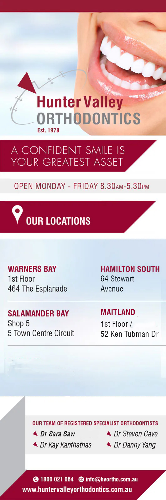 Hunter Valley Orthodontics - Promotion