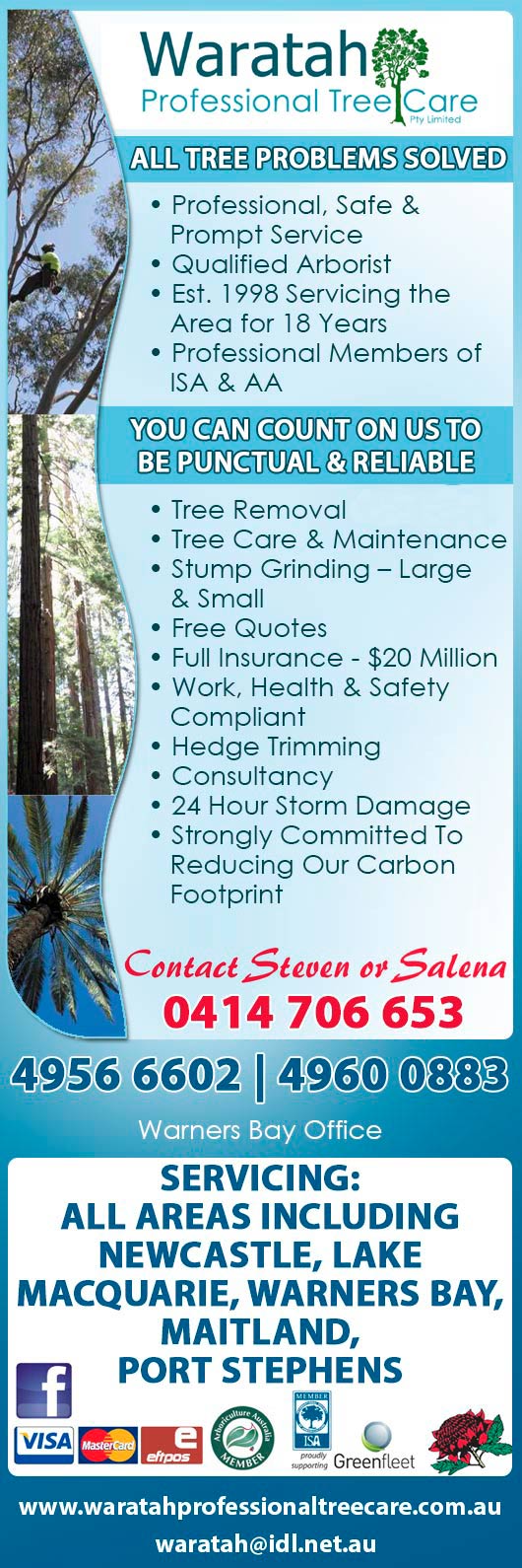 Waratah Professional Tree Care Pty Limited - Promotion
