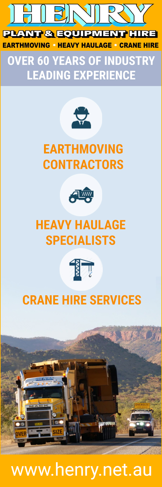 Henry Plant & Equipment Hire - Promotion
