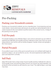 Packing Tips