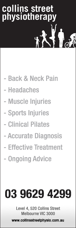 Collins Street Physiotherapy - Promotion