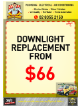Downlight Replacement From $66