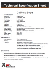 California Stripe Specification