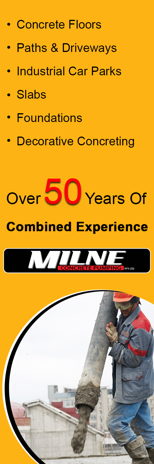 Milne Concrete Pumping Pty Ltd - Promotion